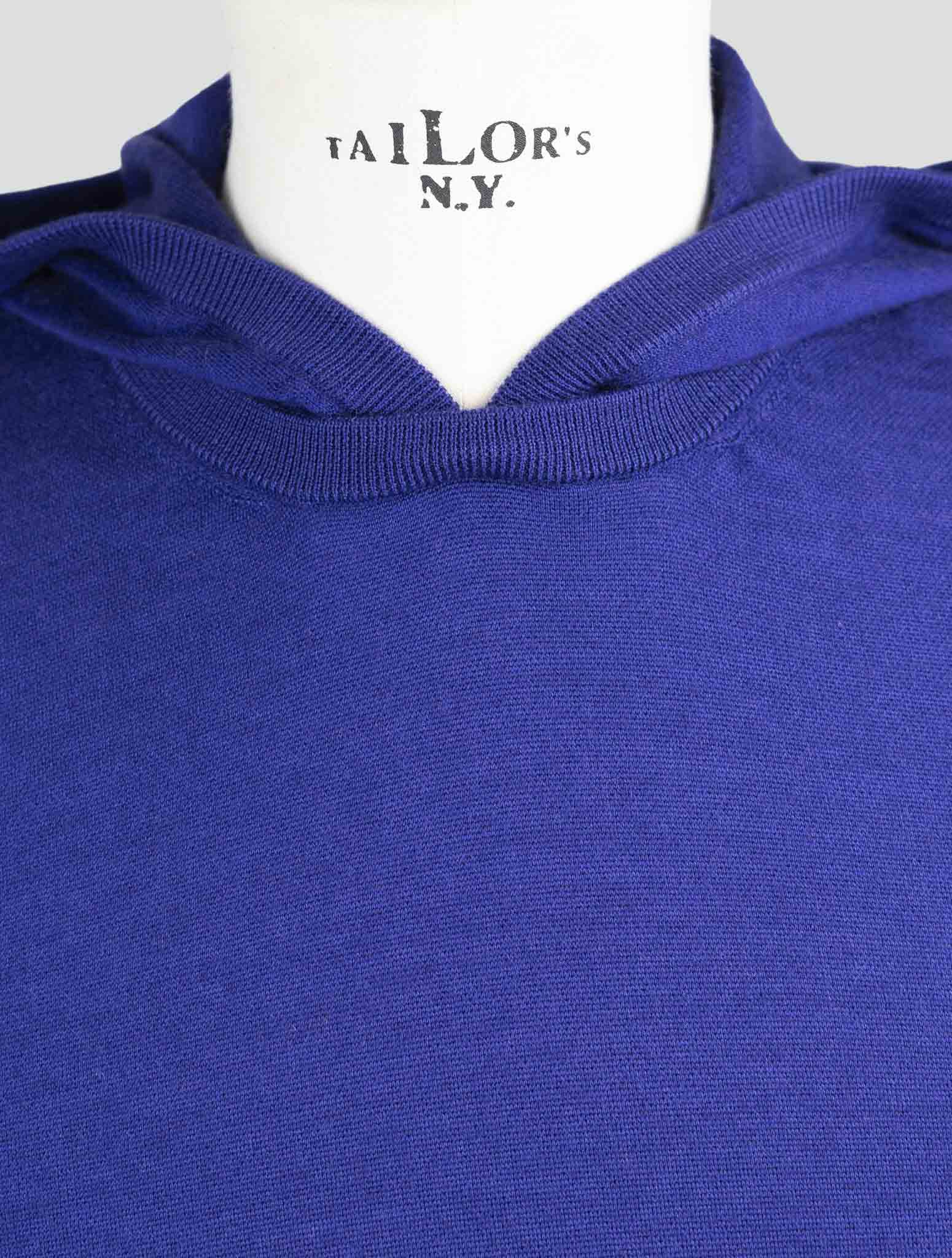 Kiton Blue Cashmere Silk Sweater