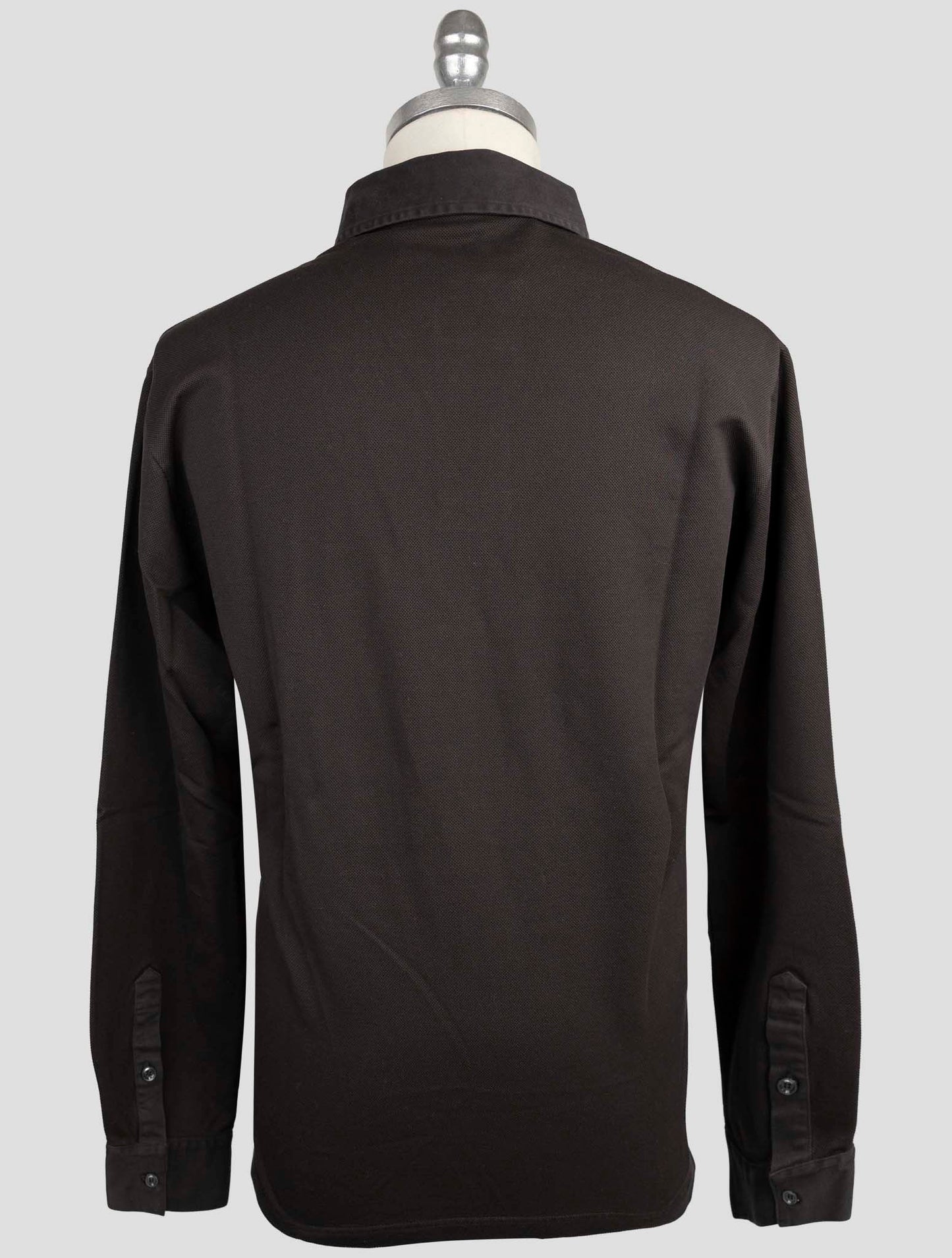 Kiton Brown Cotton Ea Sweater Polo