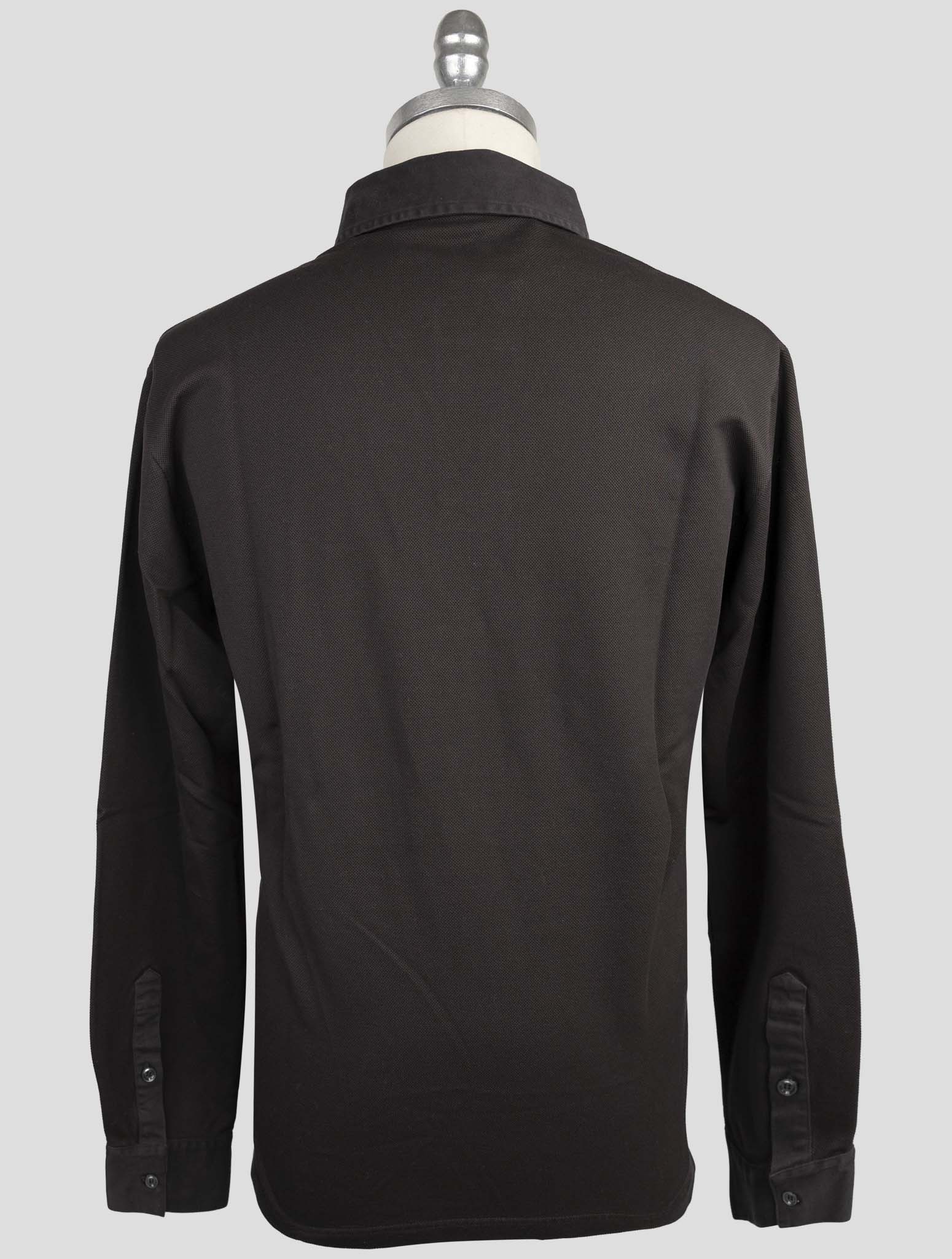 Kiton Brown Cotton Ea Sweater Polo