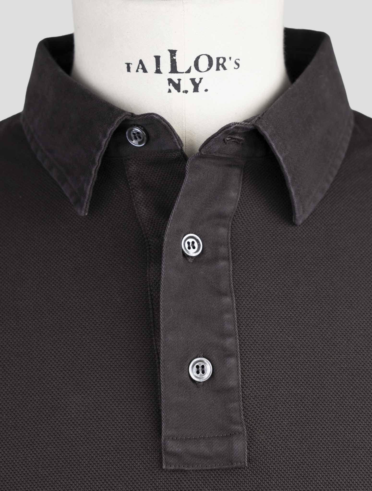 Kiton Brown Cotton Ea Sweater Polo