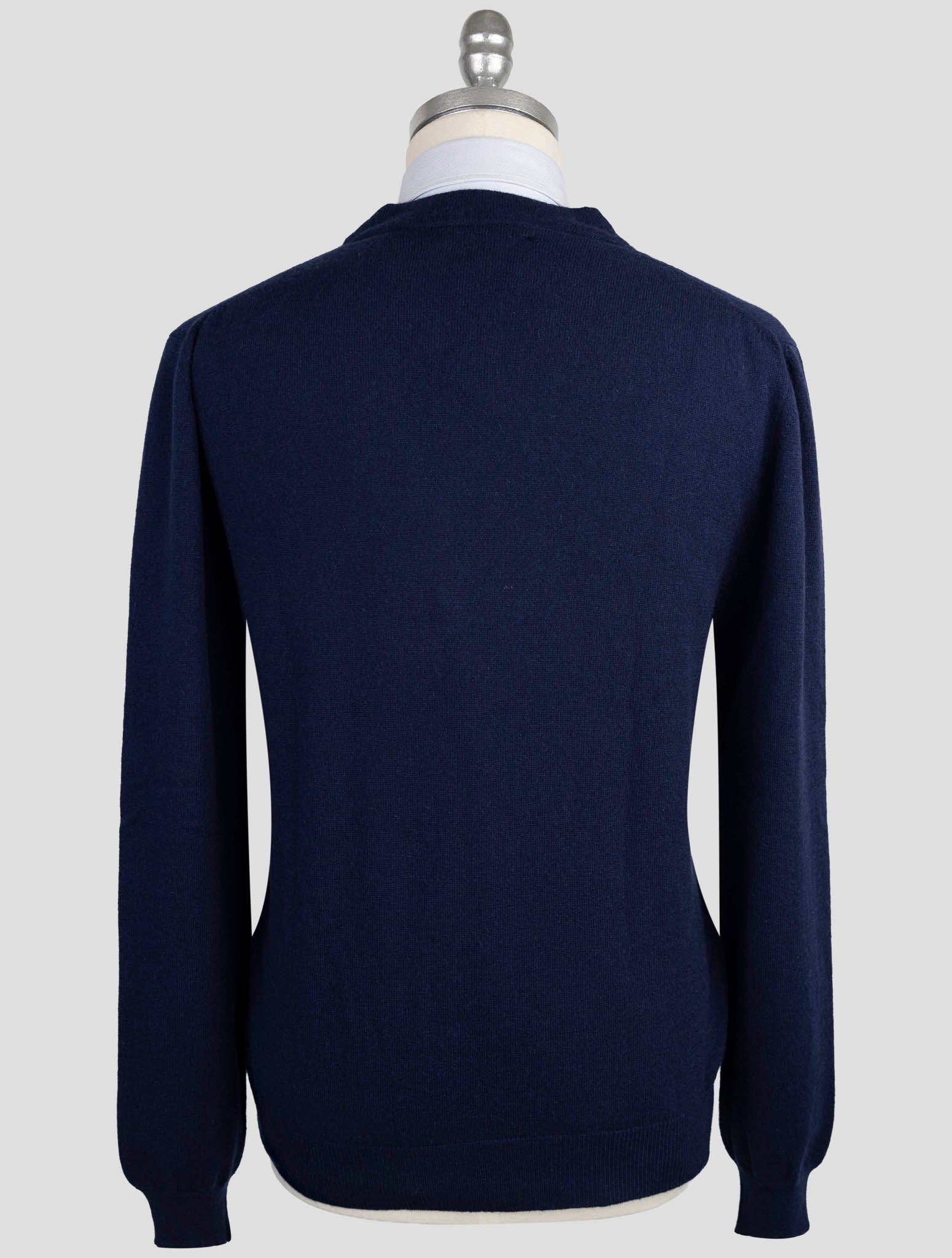 Kiton Blue Cashmere Sweater Cardigan