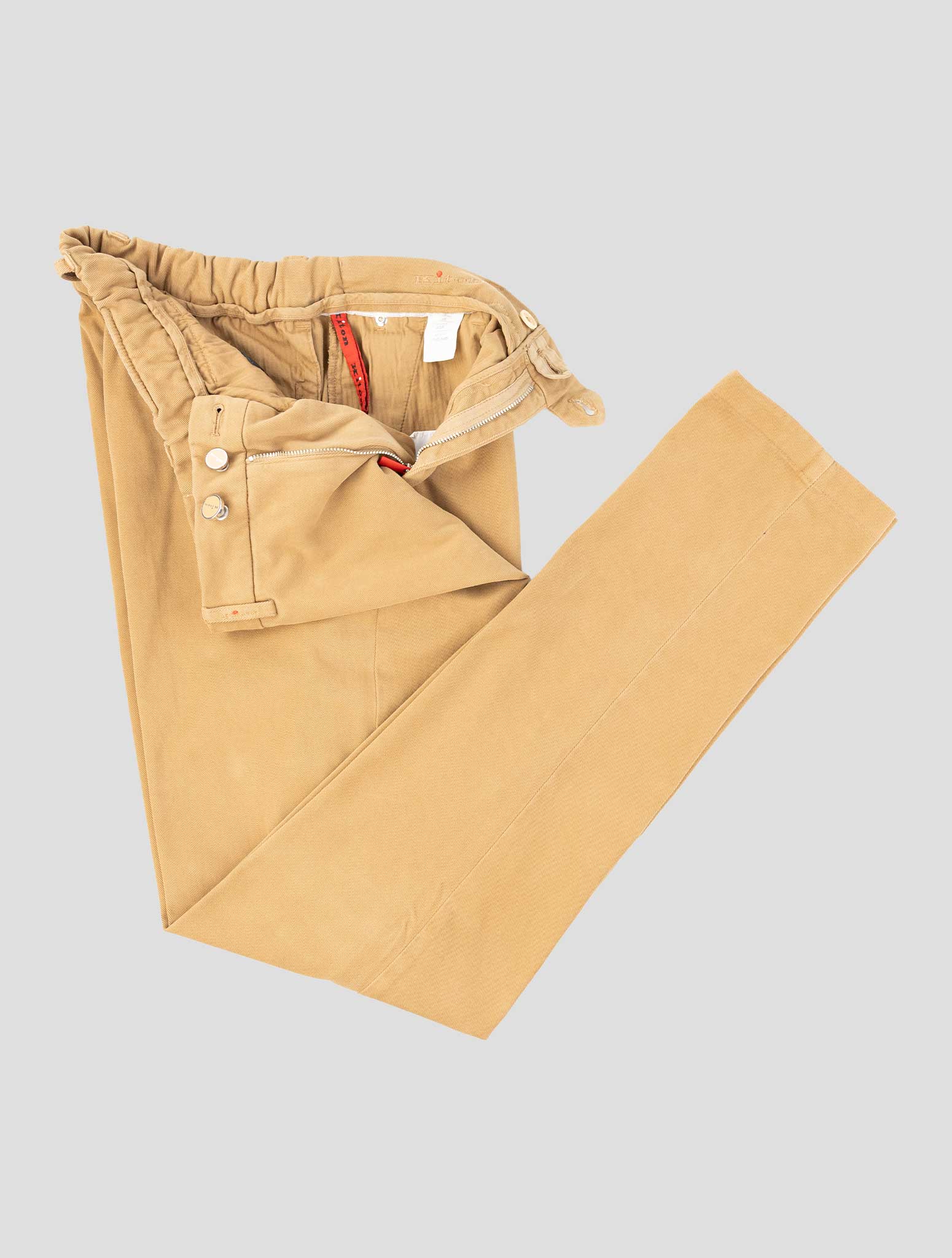 Kiton Beige Cotton Cashmere Pants