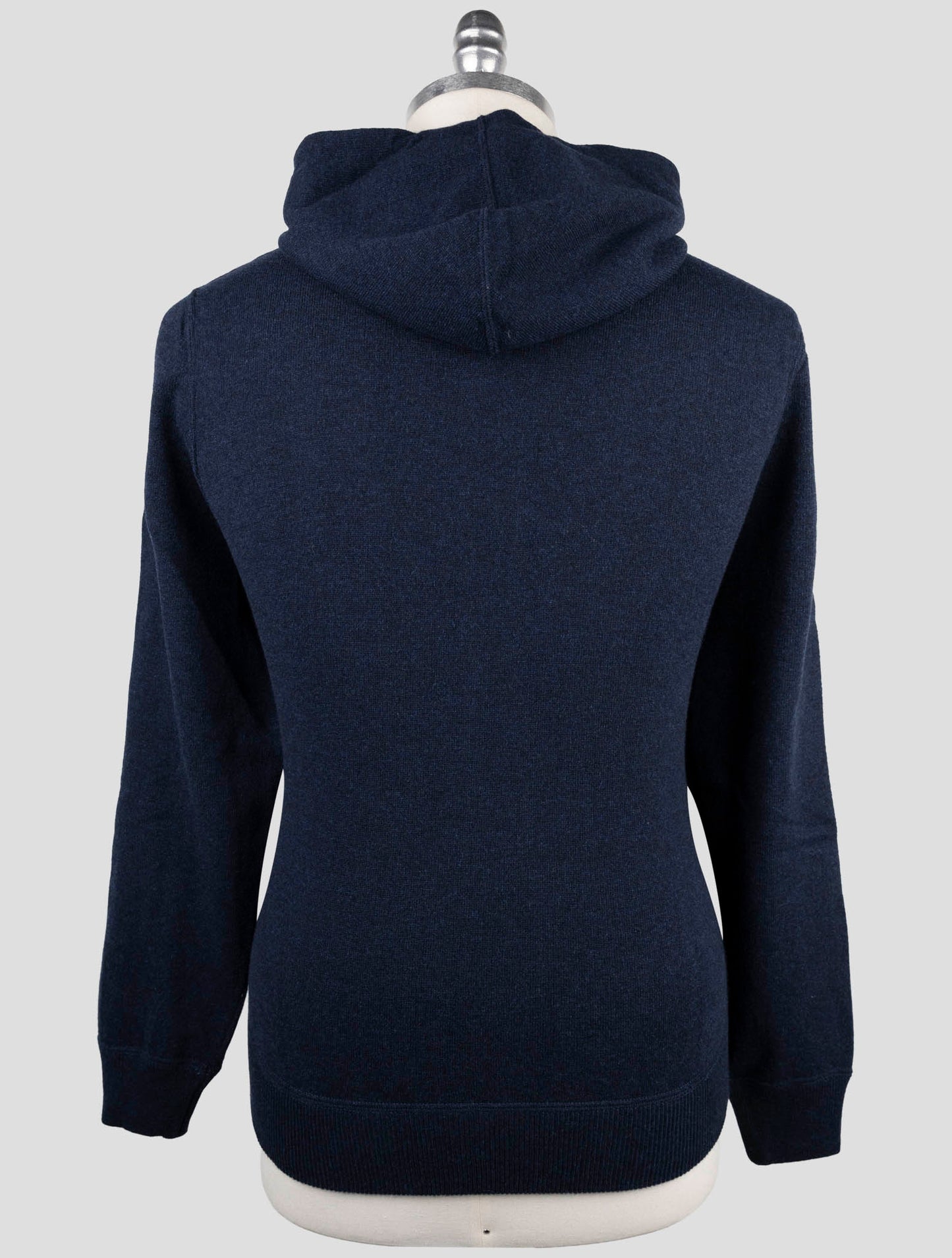 Kiton Blue Wool Sweater Full Zip