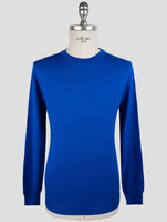 Kiton Blue Wool Sweater Crewneck