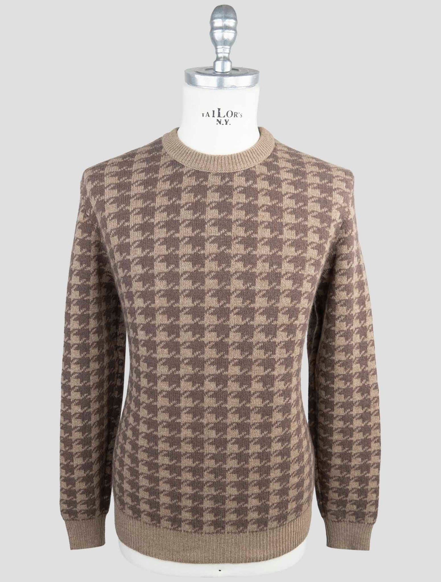 Kiton Brown Cashmere Sweater Crewneck