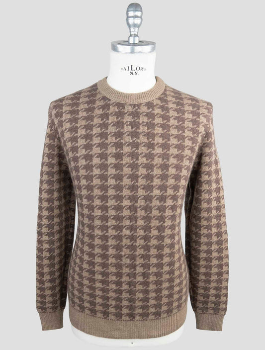 Kiton Brown Cashmere Sweater Crewneck