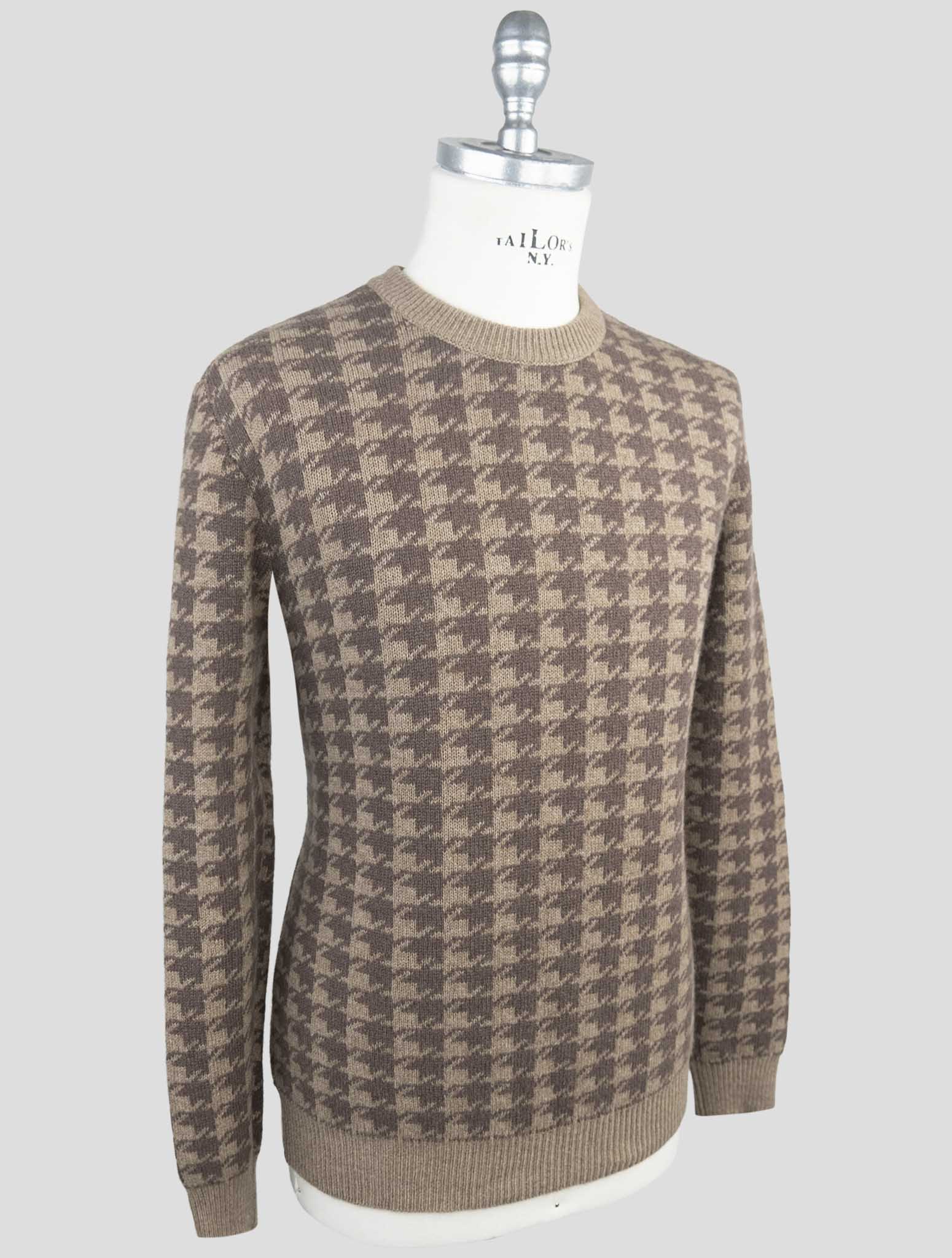 Kiton Brown Cashmere Sweater Crewneck