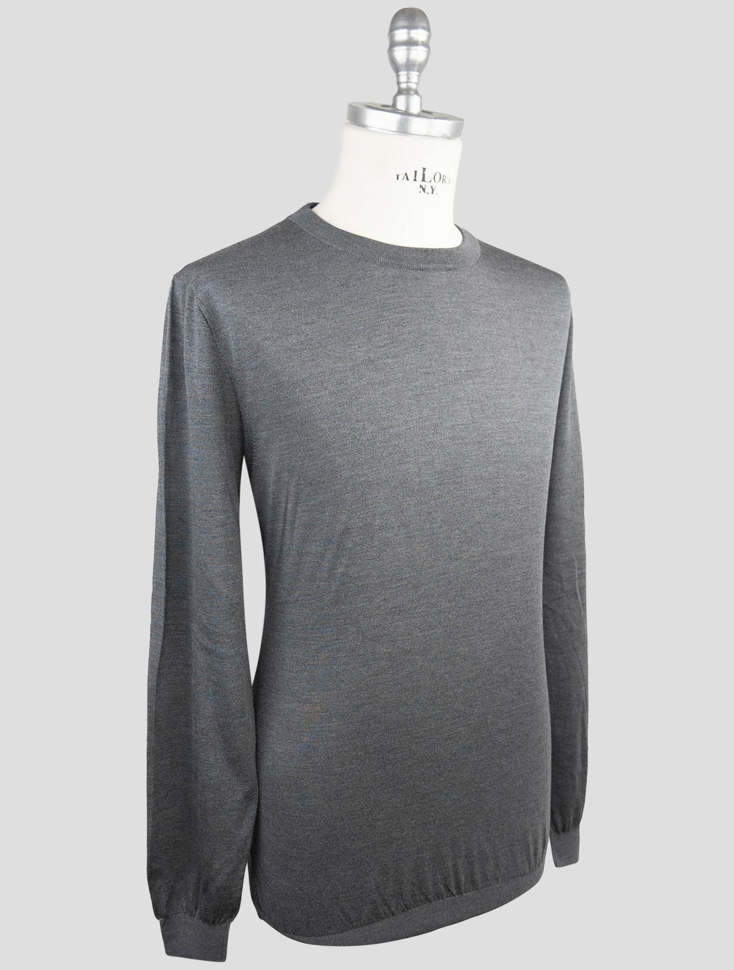 Kiton Gray Silk Sweater Turtleneck