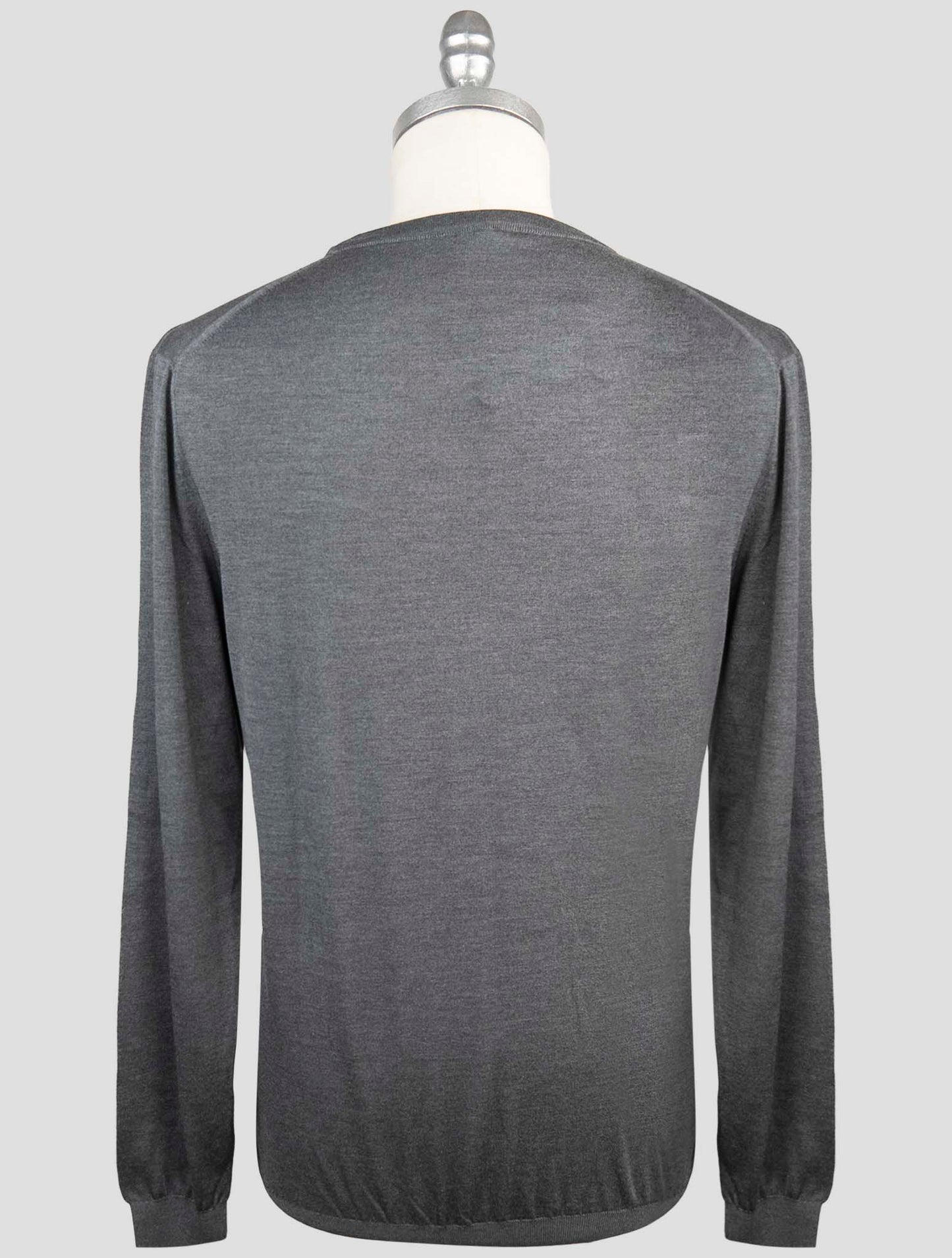 Kiton Gray Silk Sweater Turtleneck