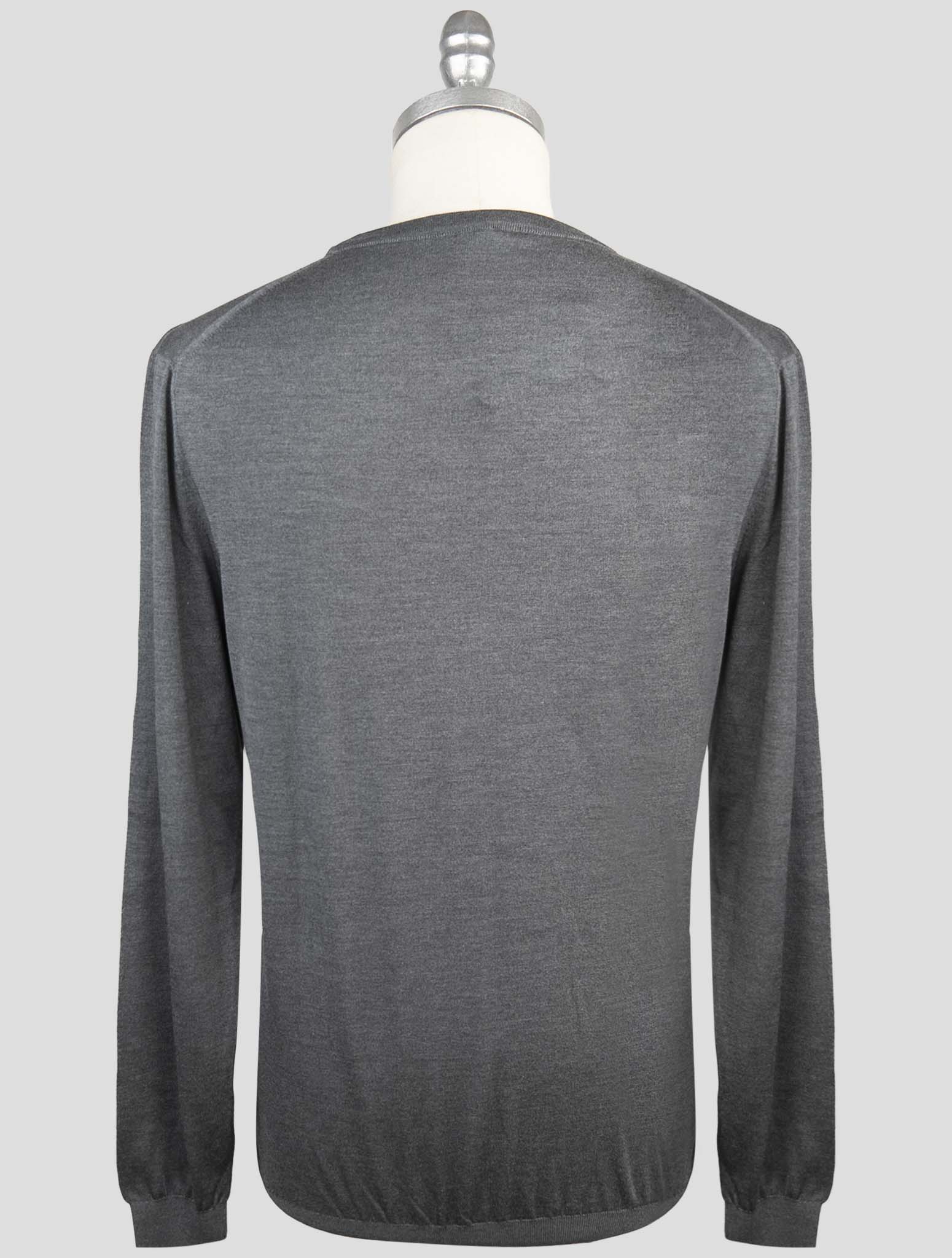 Kiton Gray Silk Sweater Turtleneck
