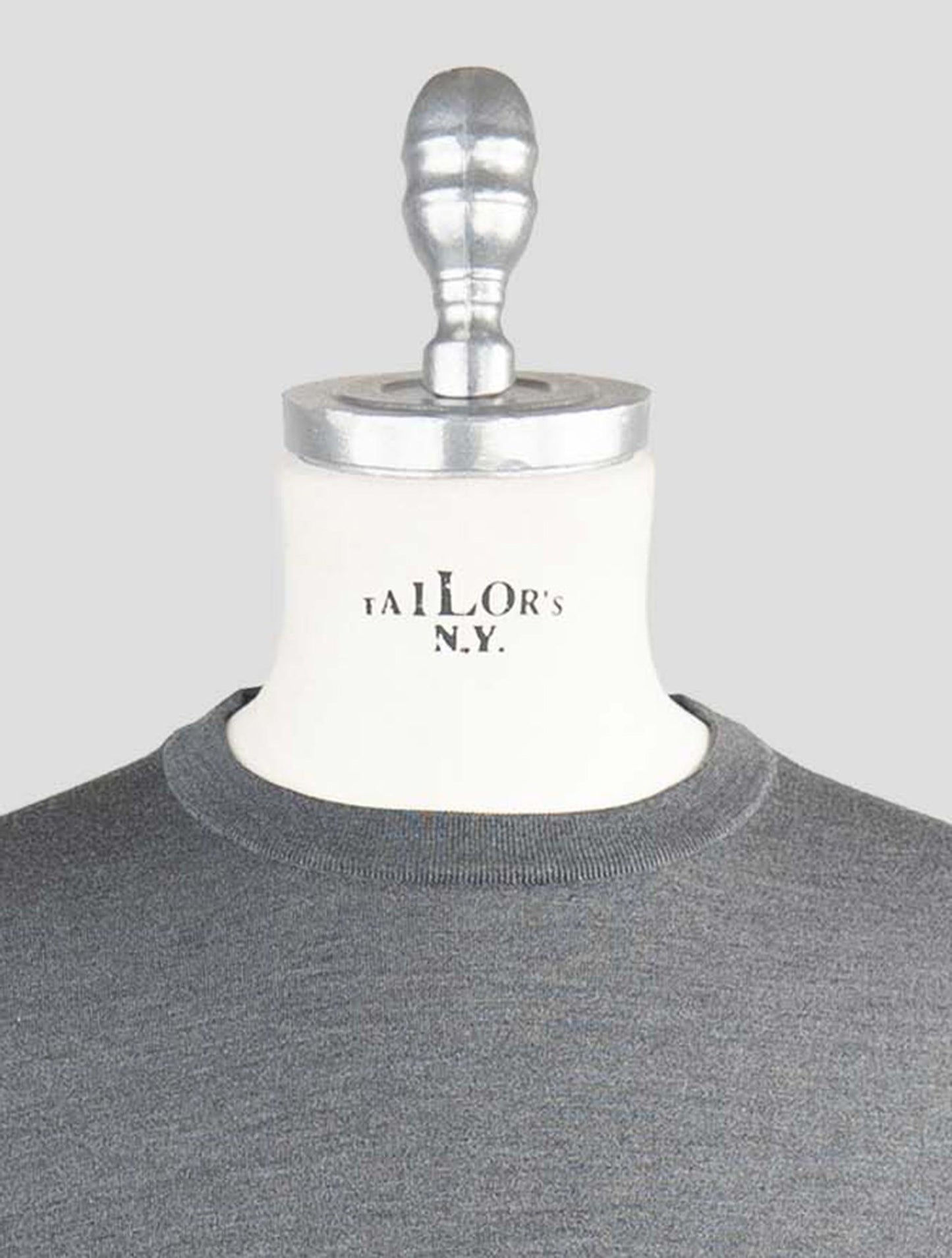 Kiton Gray Silk Sweater Turtleneck