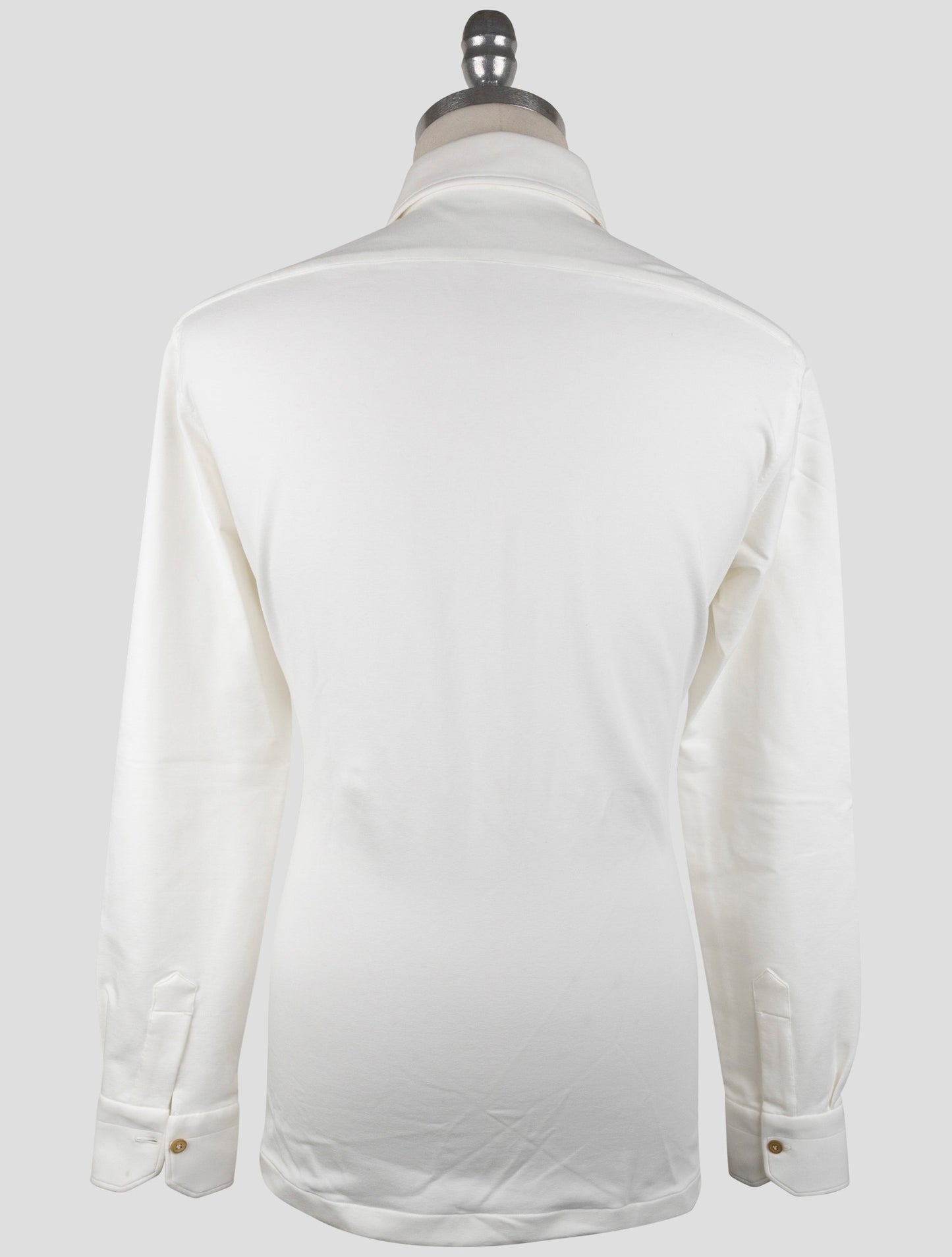 Kiton White Cotton Ea Sweater Polo