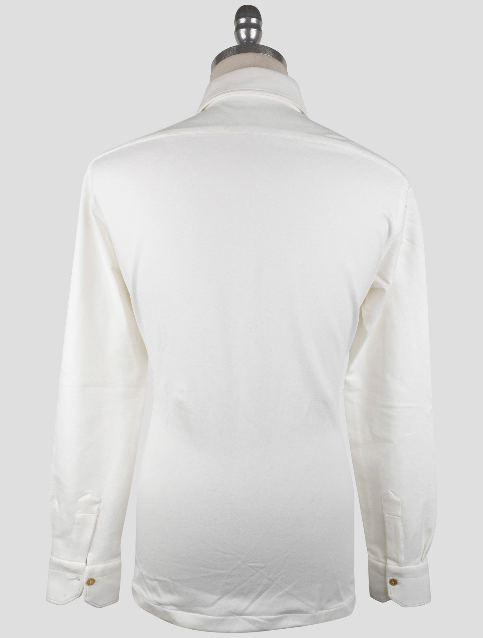 Kiton White Cotton Ea Sweater Polo