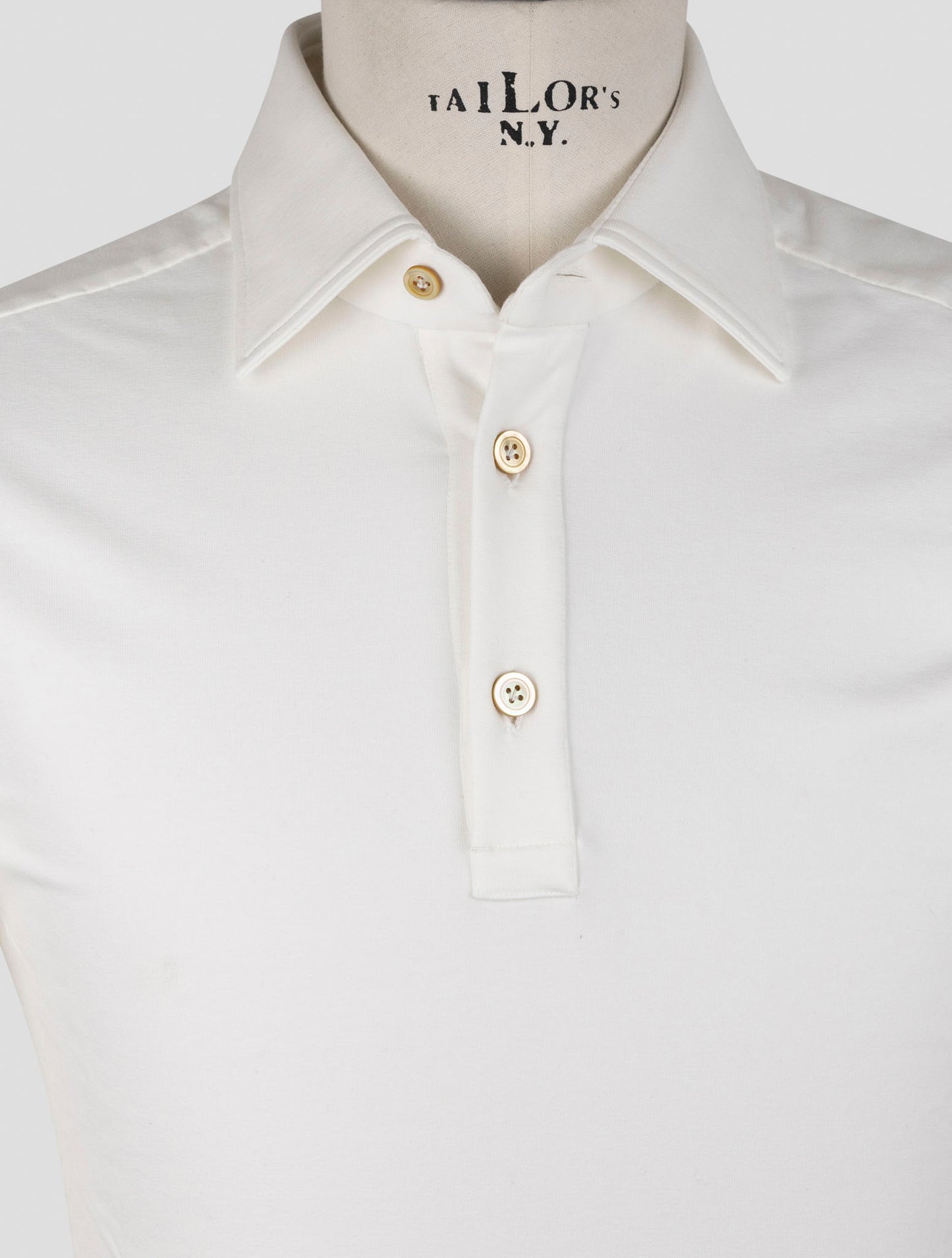 Kiton White Cotton Ea Sweater Polo