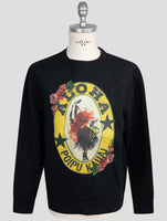 Kiton Black Cotton Ea Sweater Crewneck