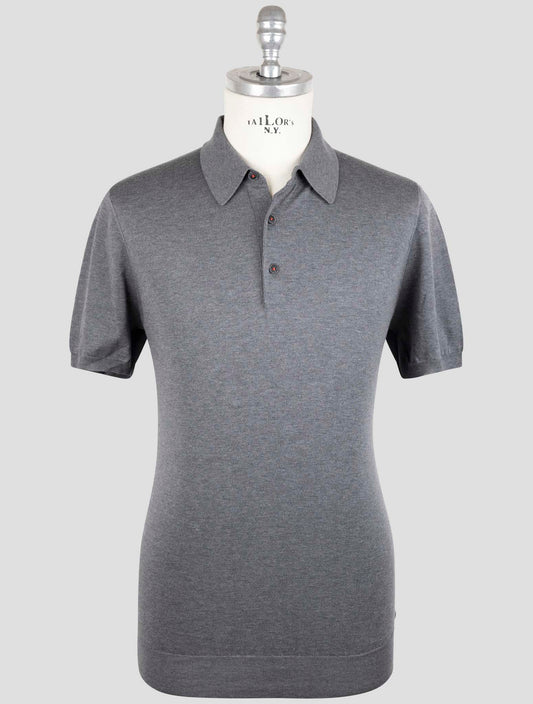 Kiton Gray Cotton Polo