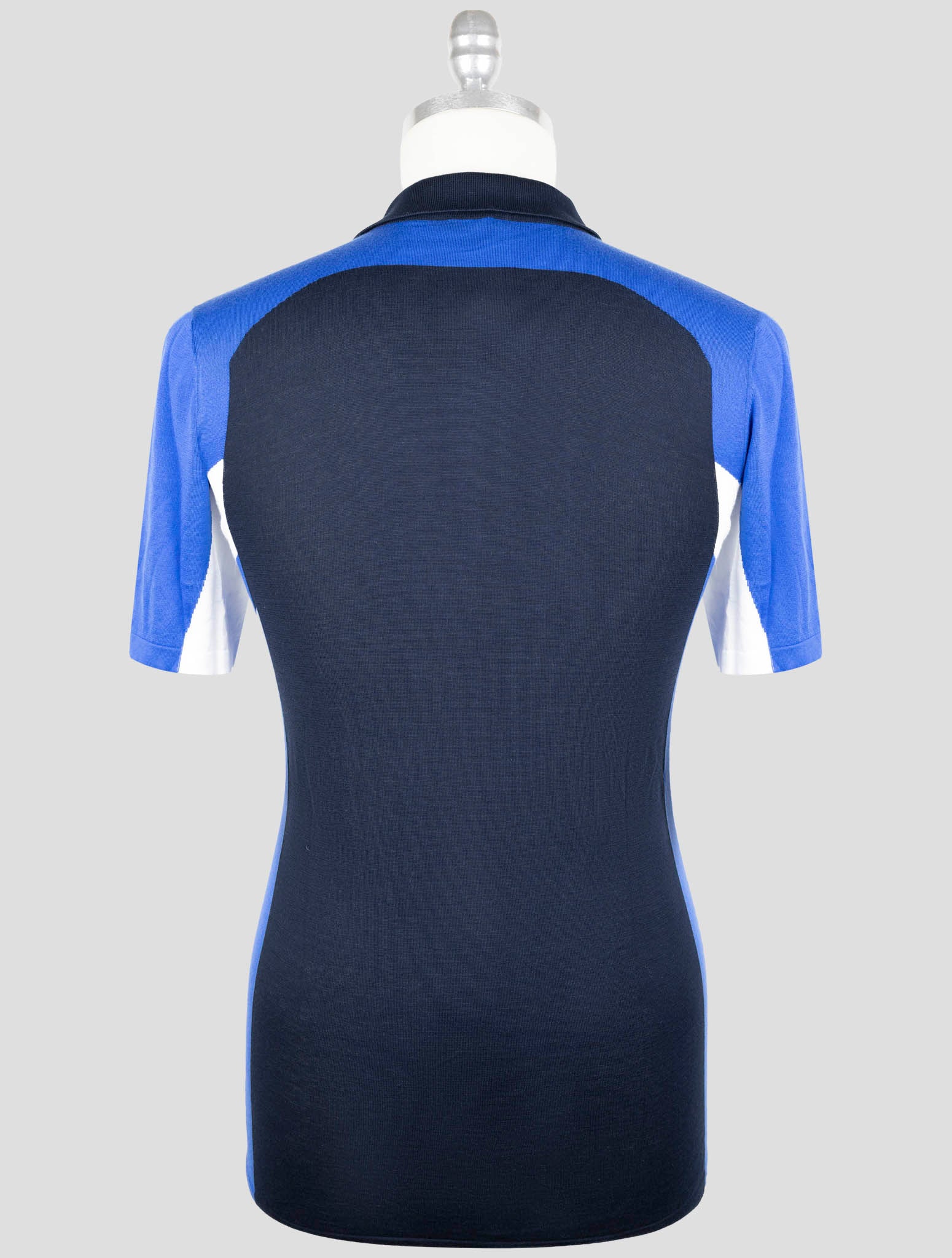 Kiton Blue Cotton Polo