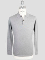 Kiton Gray Cotton Sweater Polo