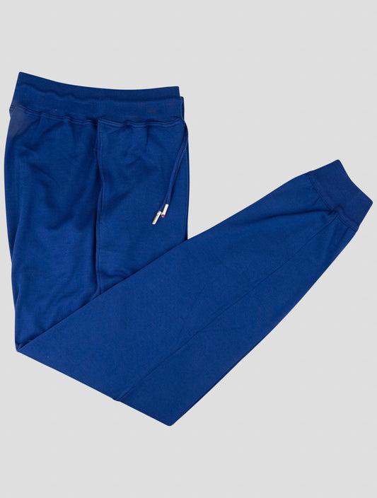 Kiton Blue Cotton Jogging Pants