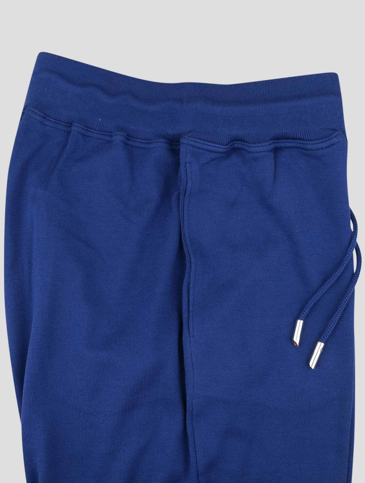 Kiton Blue Cotton Jogging Pants