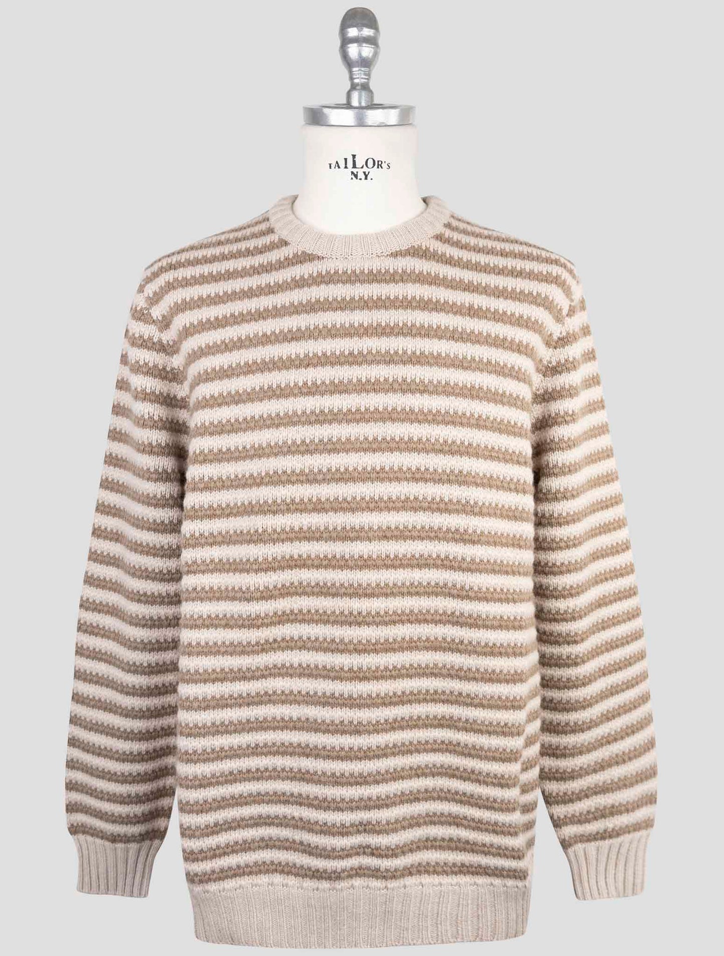 Kiton Brown Cashmere Sweater Crewneck