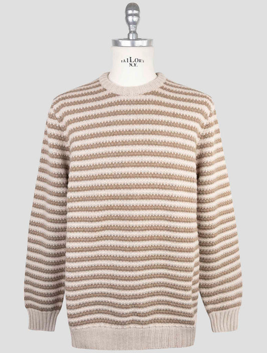 Kiton Brown Cashmere Sweater Crewneck