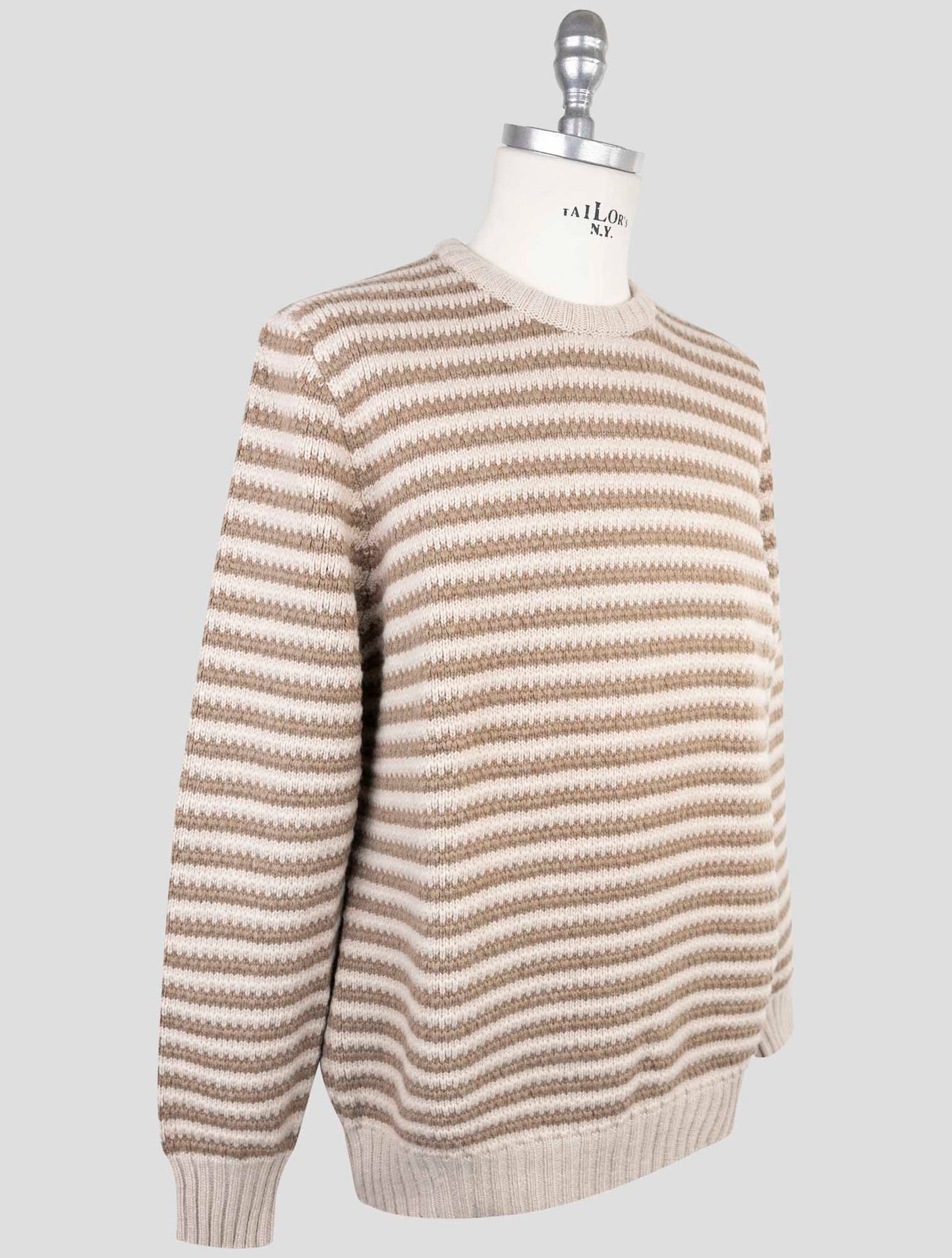 Kiton Brown Cashmere Sweater Crewneck