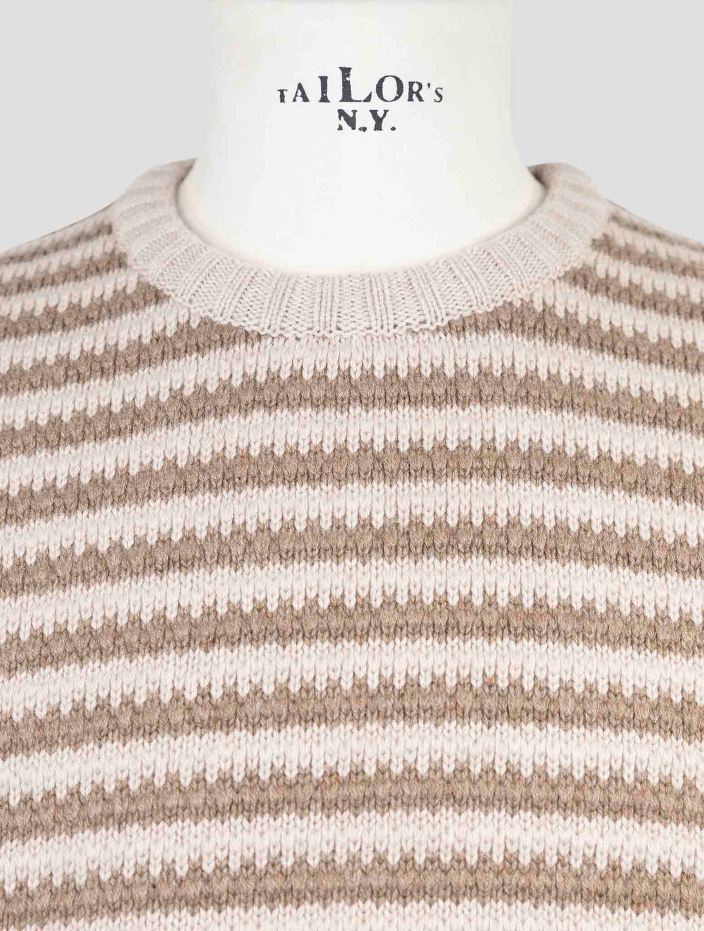 Kiton Brown Cashmere Sweater Crewneck