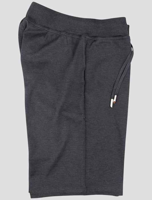 Kiton Dark Gray Cotton Jogging Pant