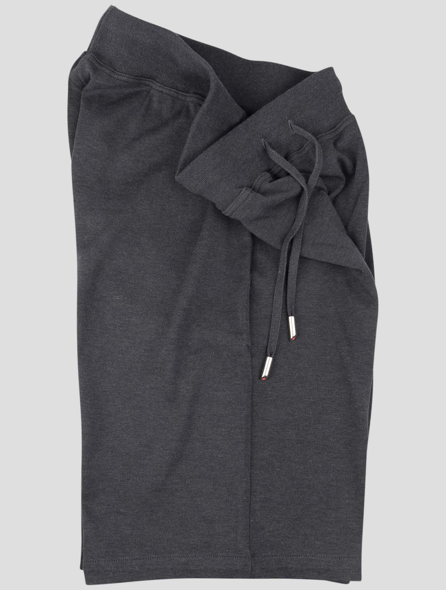 Kiton Dark Gray Cotton Jogging Pant