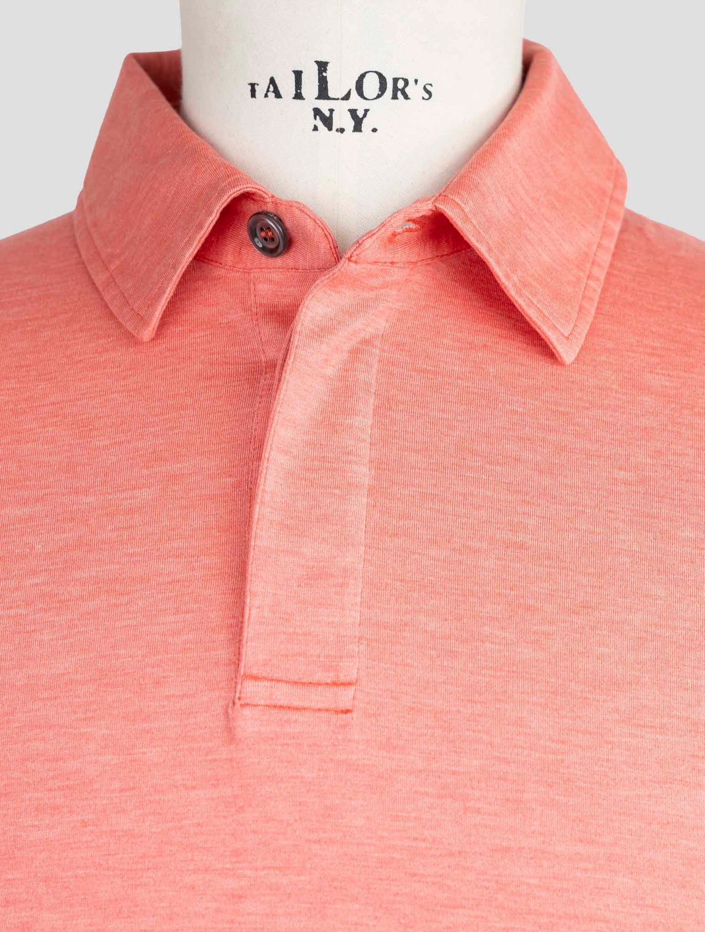 Kiton Pink Silk Cotton Polo