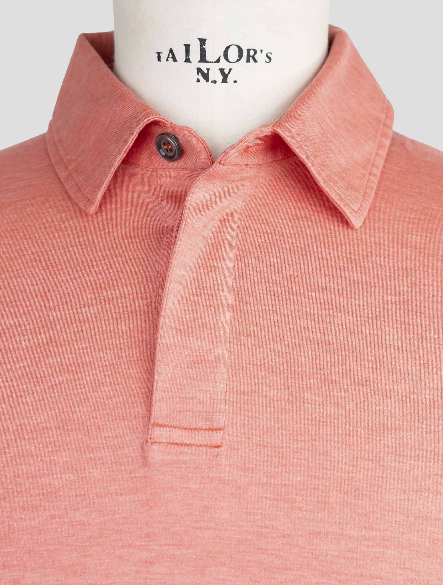 Kiton Pink Silk Cotton Polo