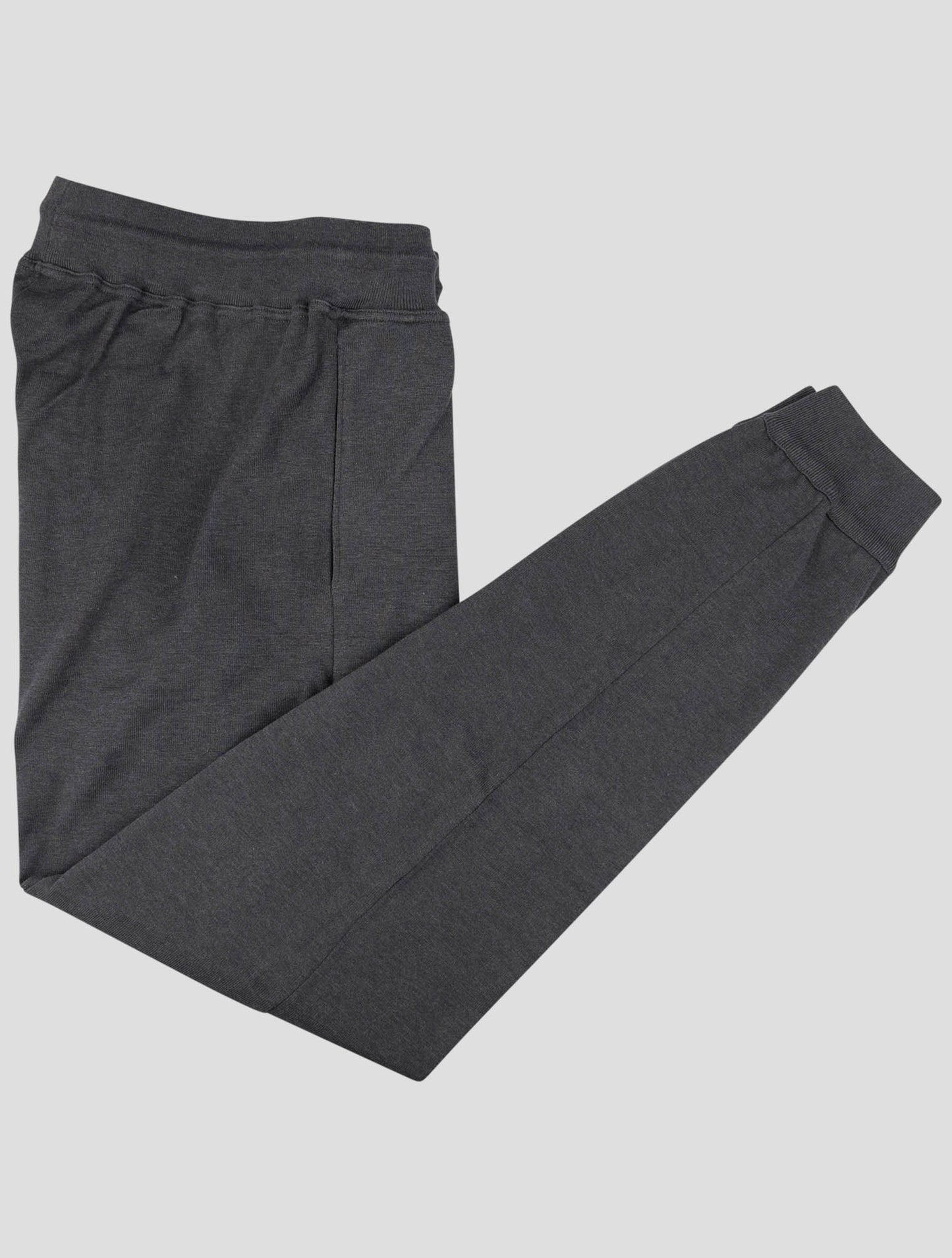 Kiton Dark Gray Cotton Jogging Pants