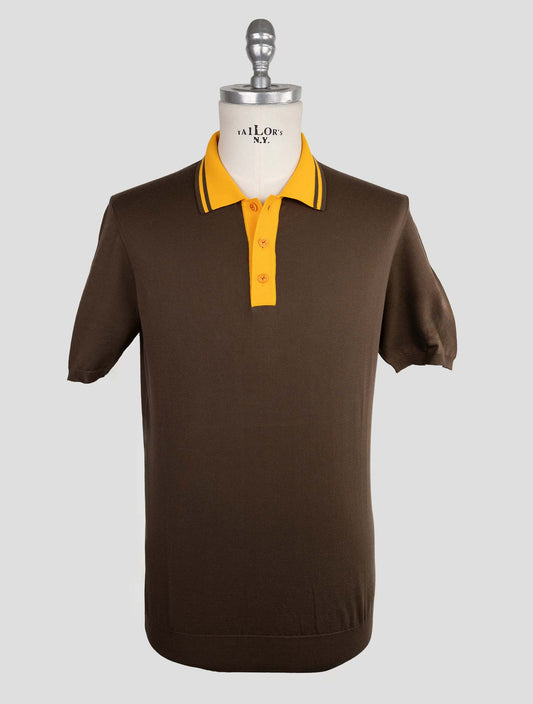Kiton Brown Cotton Polo