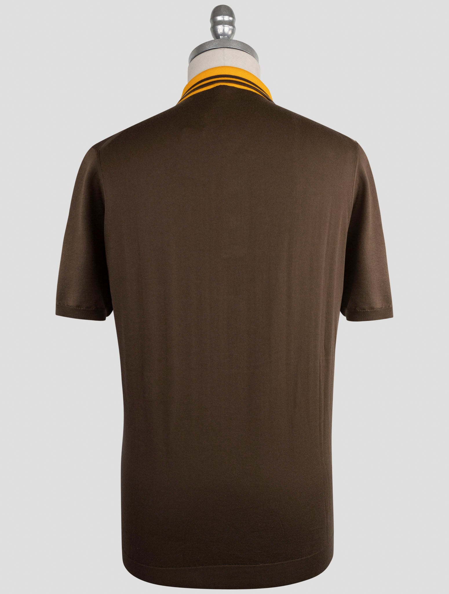 Kiton Brown Cotton Polo