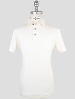 Kiton White Silk Cotton Polo