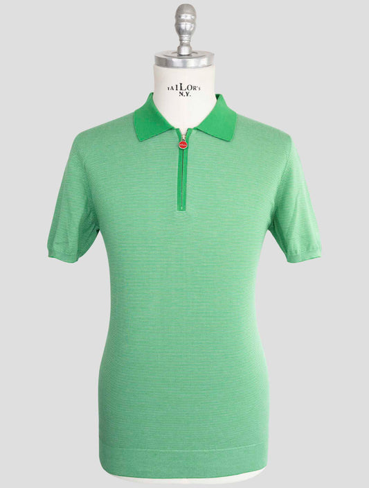 Kiton Green Cotton Polo