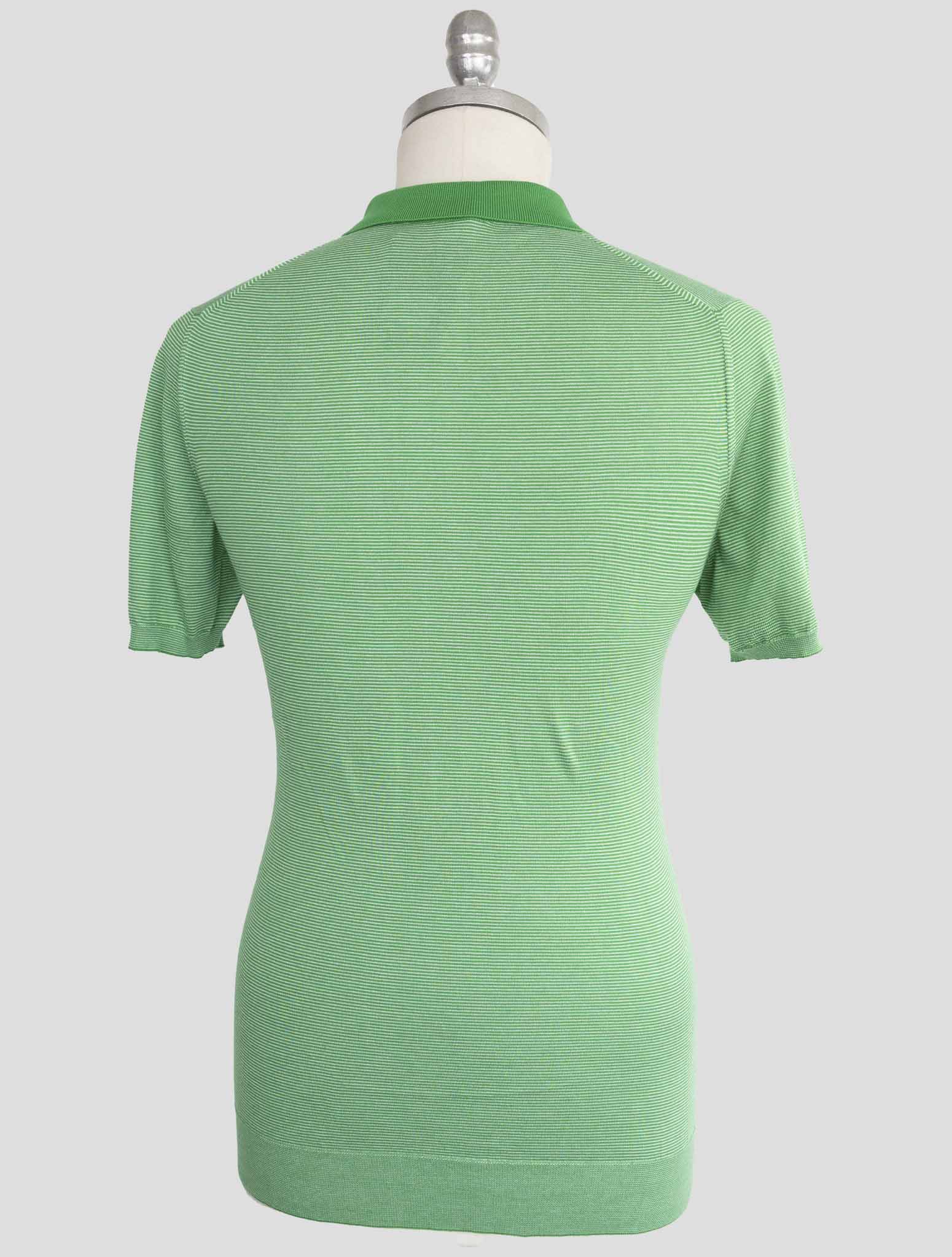 Kiton Green Cotton Polo