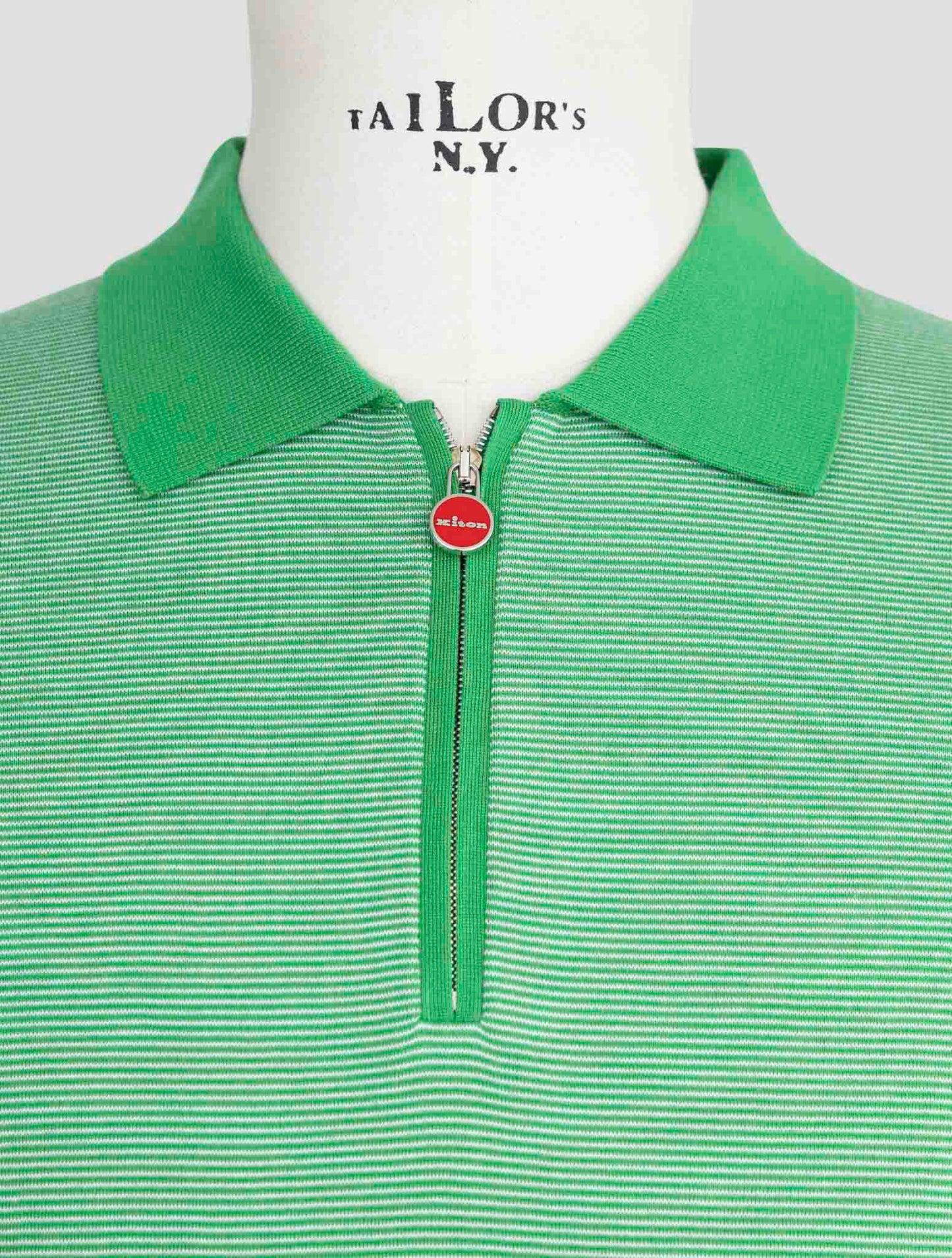 Kiton Green Cotton Polo