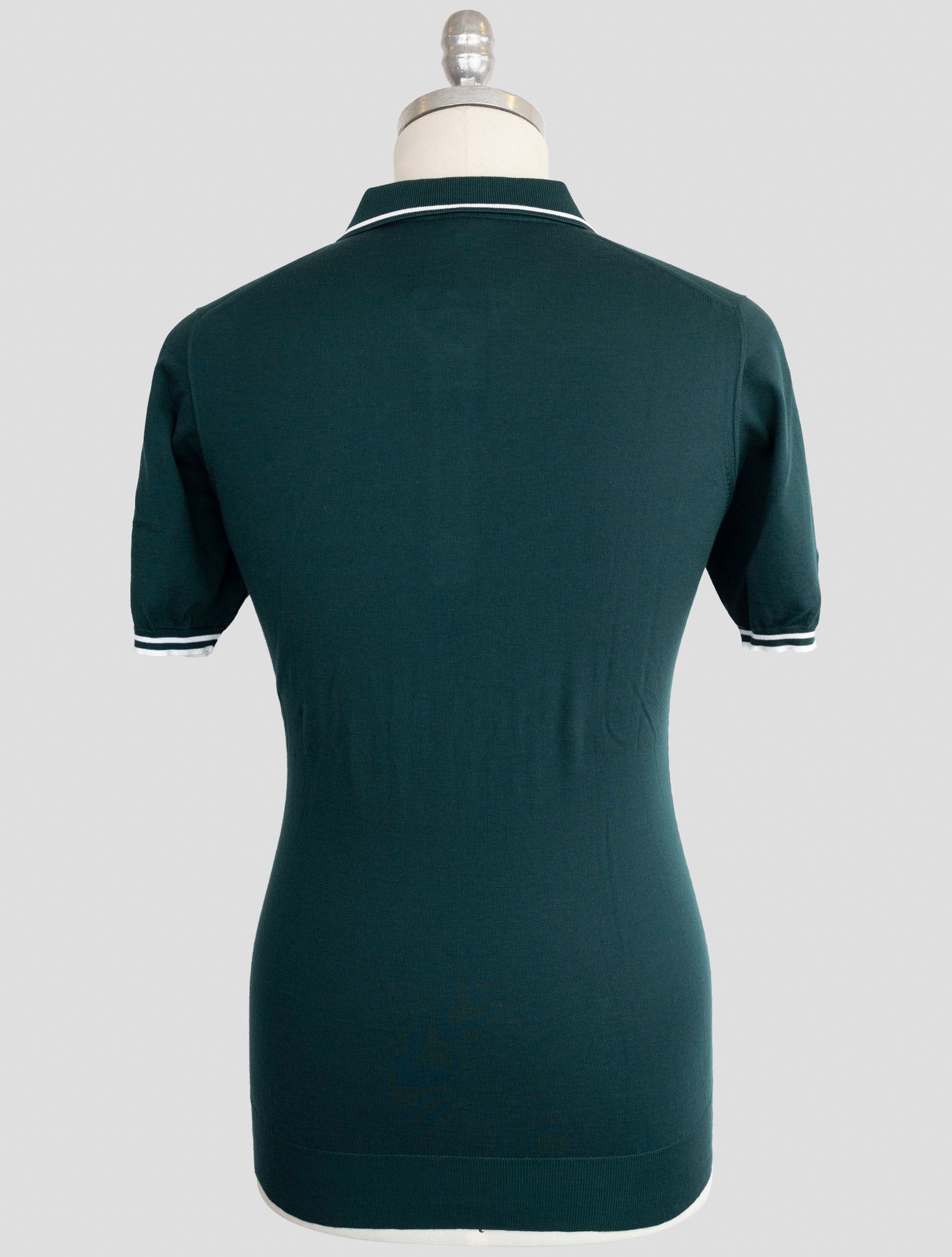 Kiton Green Cotton Polo