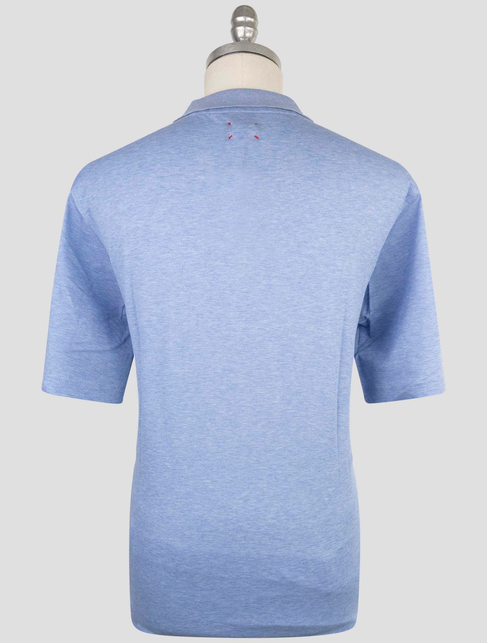 Kiton Light Blue Cotton Polo