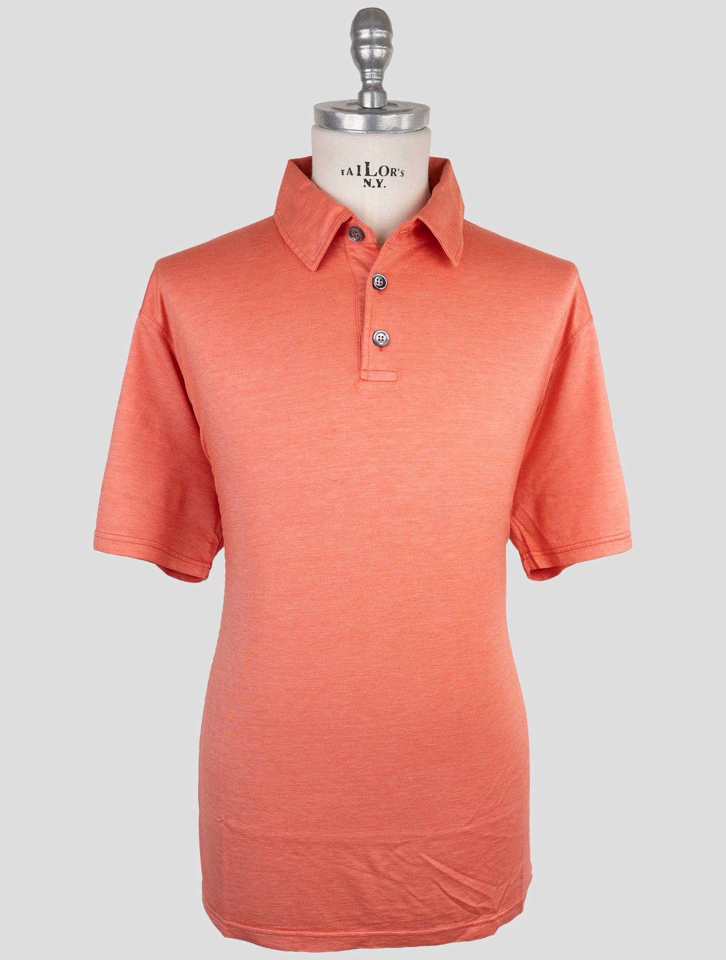 Kiton Pink Silk Cotton Polo