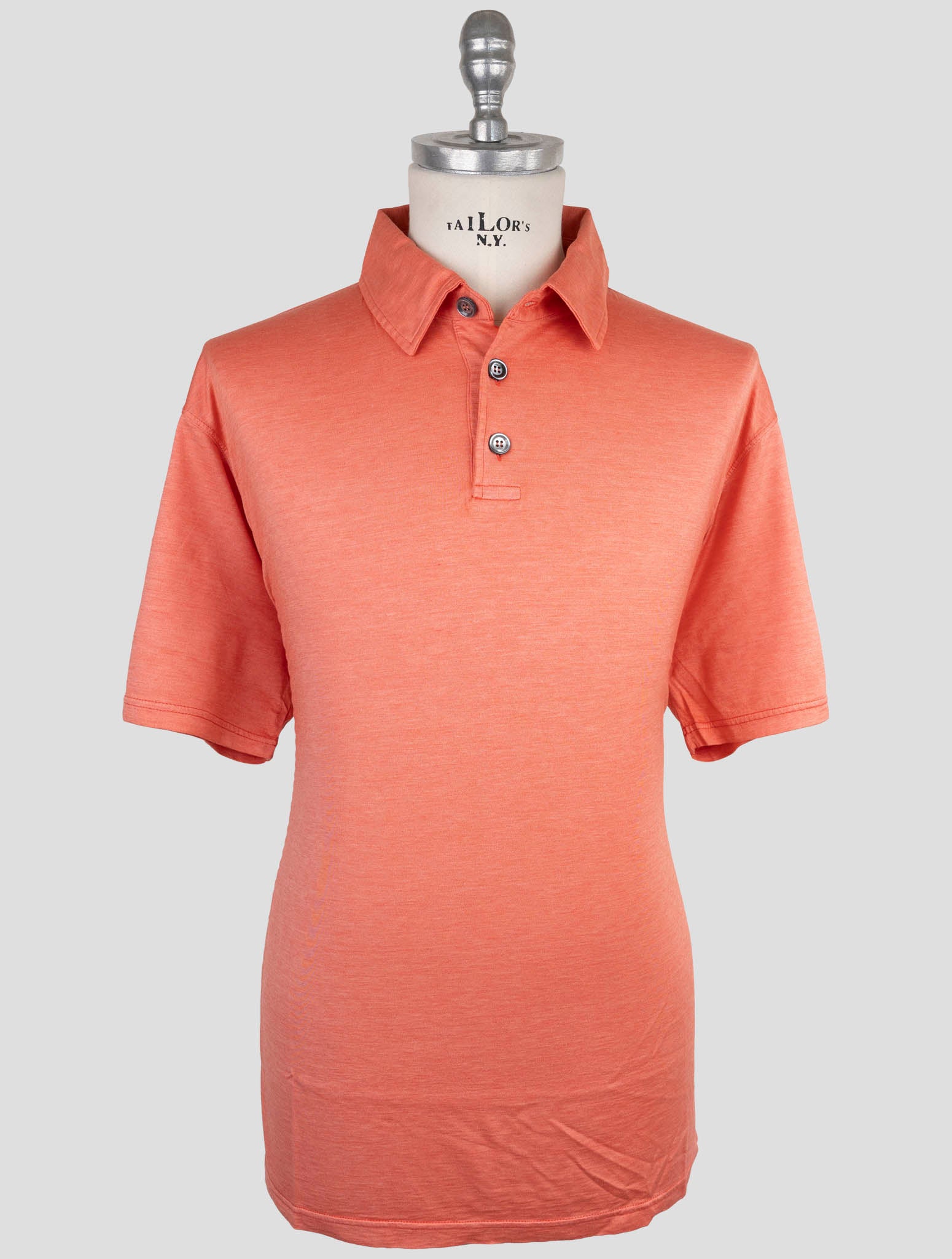 Kiton Pink Silk Cotton Polo