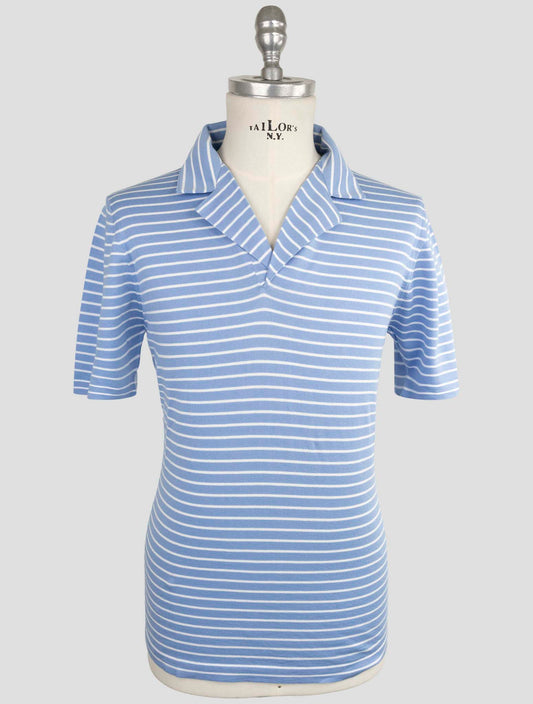 Kiton Light blue Cotton Polo