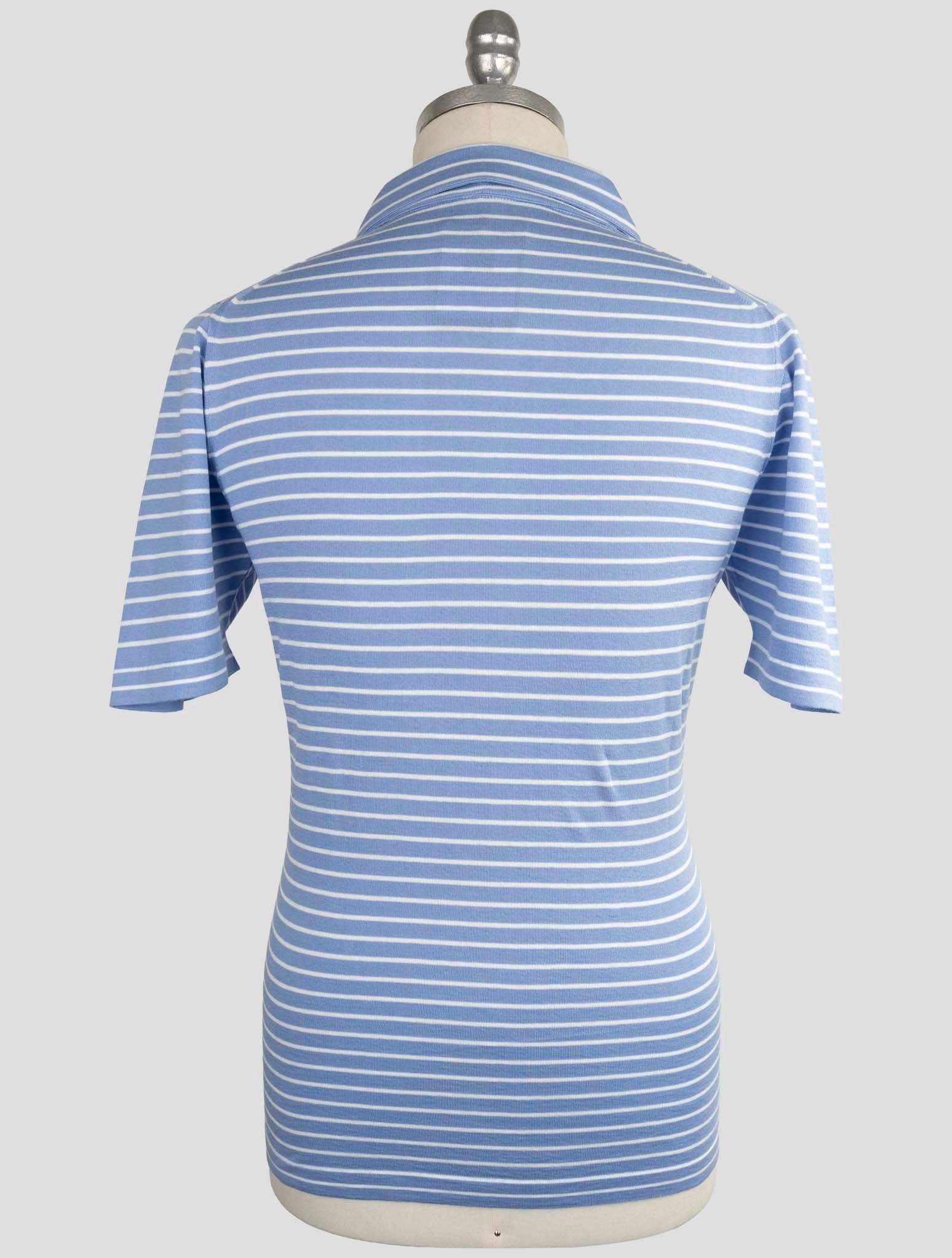 Kiton Light blue Cotton Polo