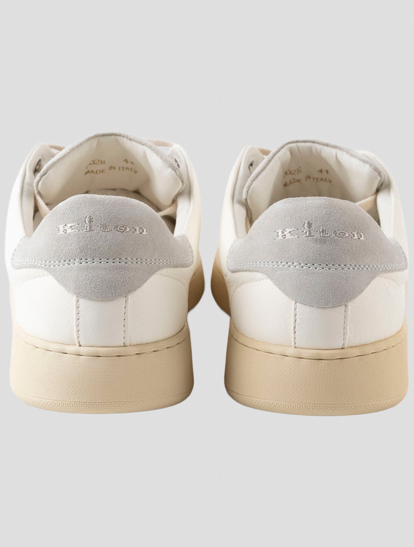 Kiton White Leather Sneakers