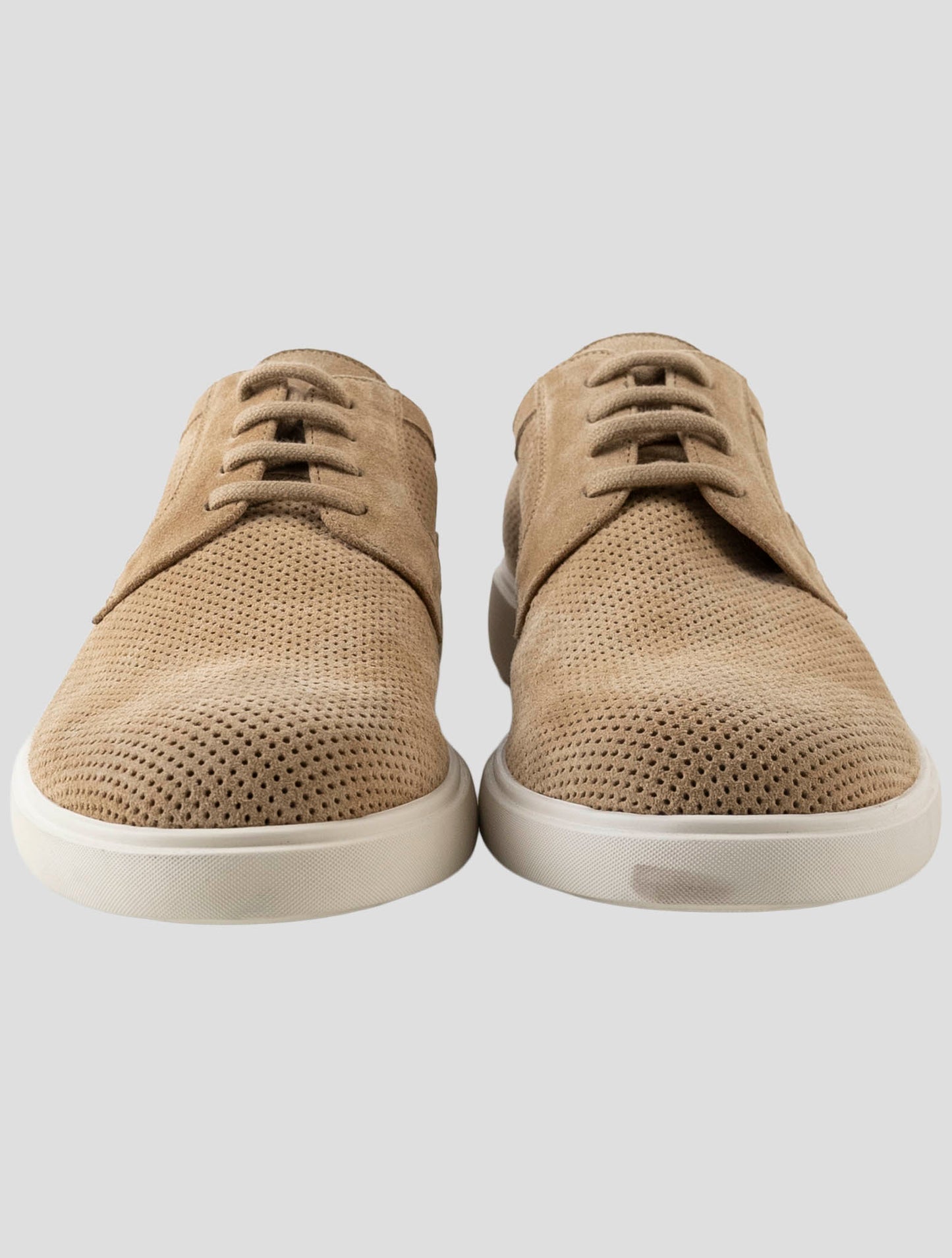 Kiton Brown Leather Suede Sneakers