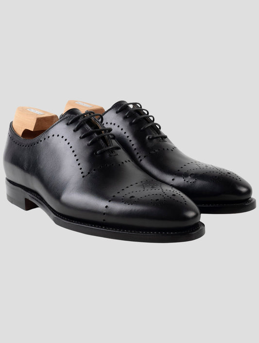 Kiton Black Leather Dress Shoes