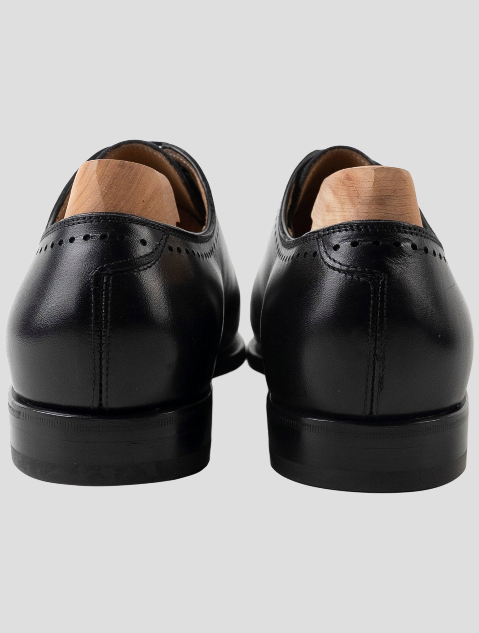 Kiton Black Leather Dress Shoes