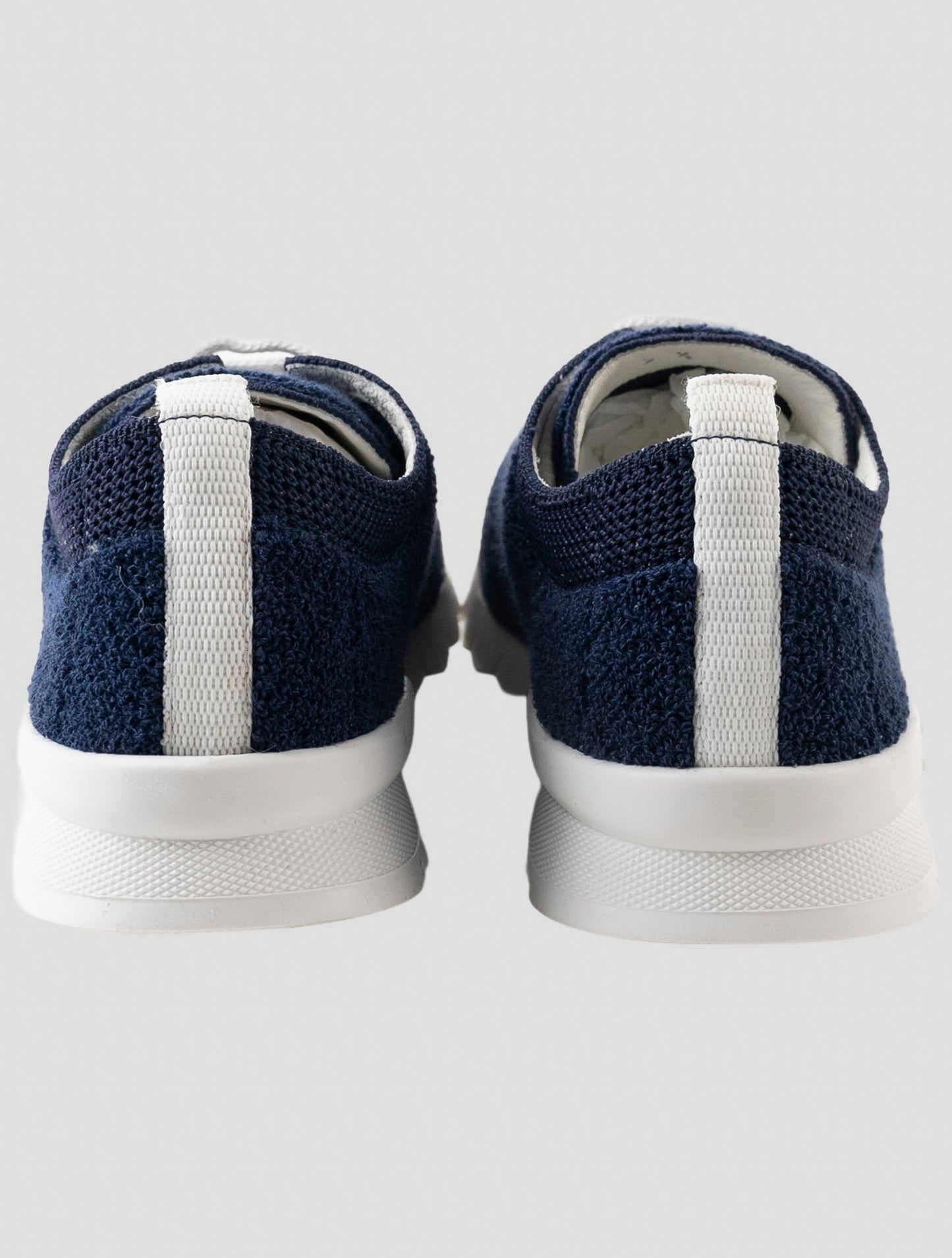 Kiton Blue Wool Pl Sneakers